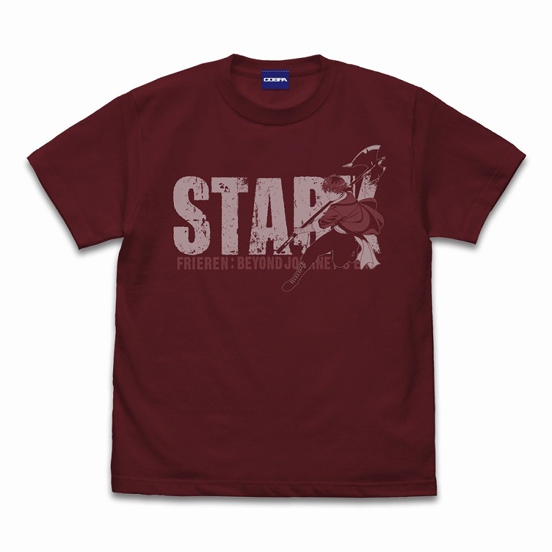 葬送のフリーレン シュタルク Tシャツ/BURGUNDY-S - official product image | AniSmile