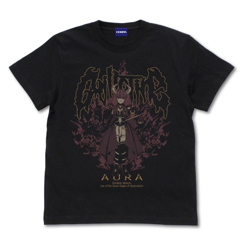 葬送のフリーレン アウラ Tシャツ/BLACK-S - AniSmile