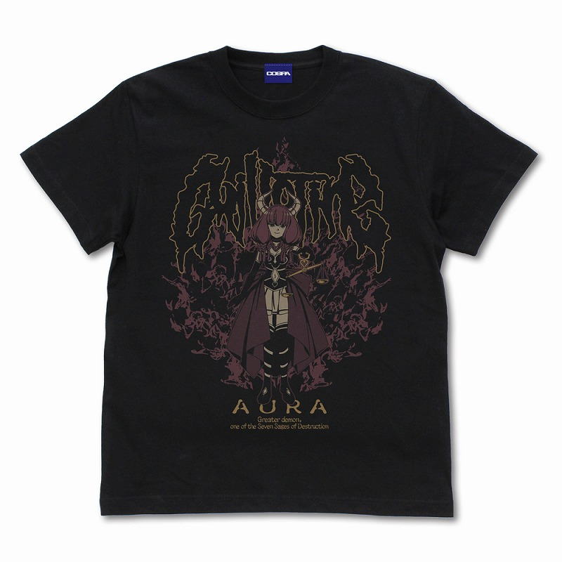 葬送のフリーレン アウラ Tシャツ/BLACK-M - AniSmile