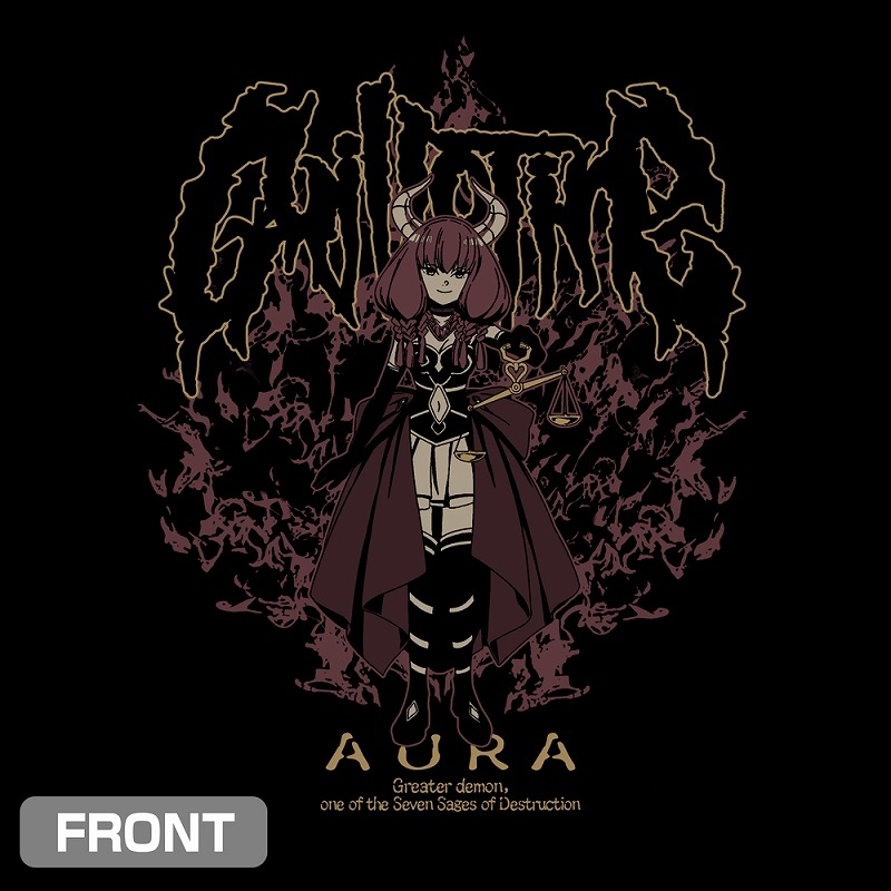 葬送のフリーレン アウラ Tシャツ/BLACK-M Image 3 | AniSmile
