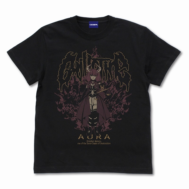 葬送のフリーレン アウラ Tシャツ/BLACK-L - AniSmile