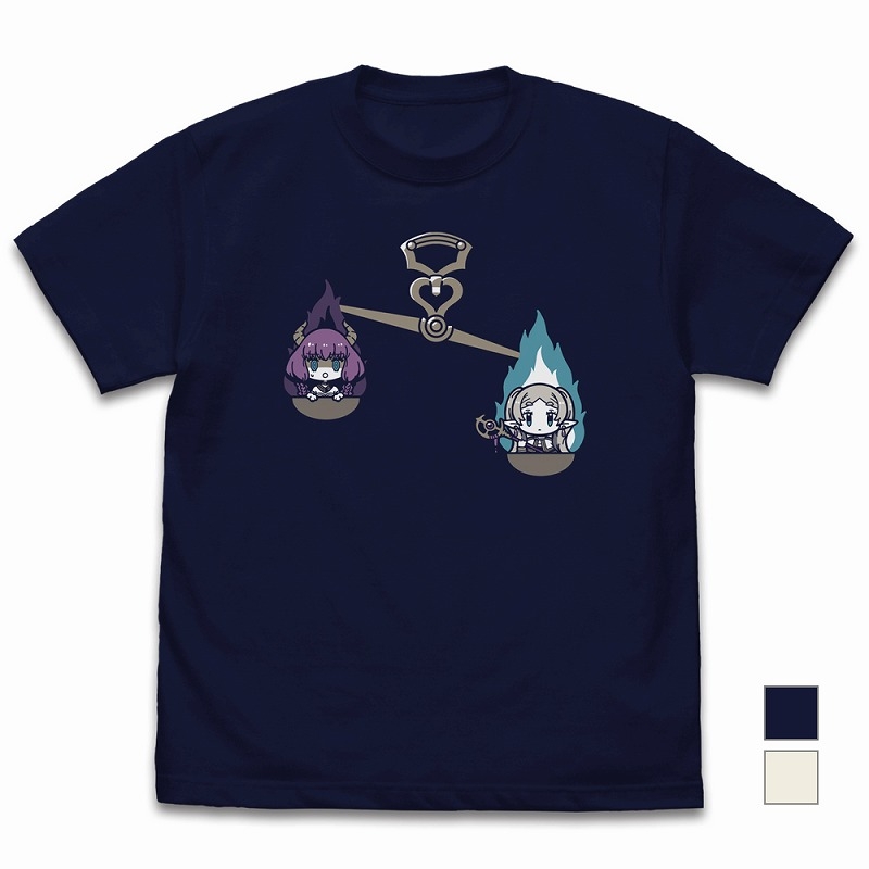 葬送のフリーレン 服従の天秤 Tシャツ/NAVY-S - official product image | AniSmile