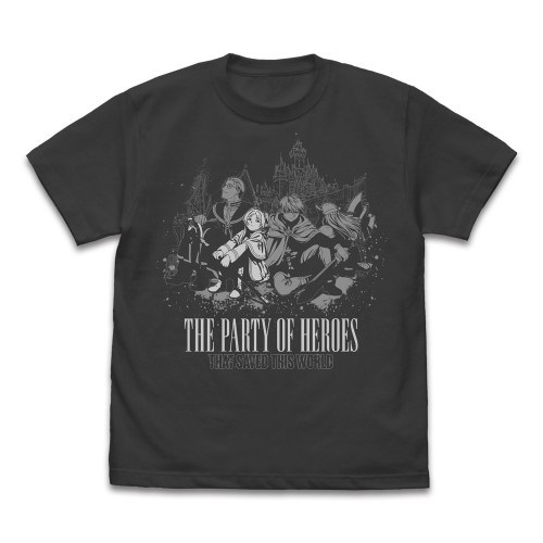 葬送のフリーレン「勇者パーティー」 Tシャツ/SUMI-XL - official product image | AniSmile