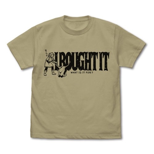 葬送のフリーレン フリーレン「買っちゃった」Tシャツ/SAND KHAKI-XL Image 2 | AniSmile