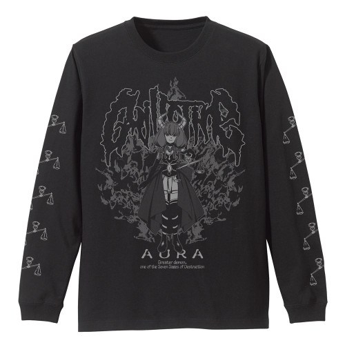 葬送のフリーレン アウラ 袖リブロングスリーブTシャツ/BLACK-M - AniSmile