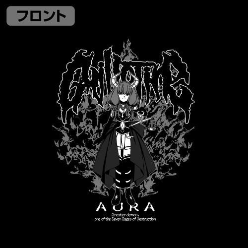 葬送のフリーレン アウラ 袖リブロングスリーブTシャツ/BLACK-S 图片 2 | AniSmile