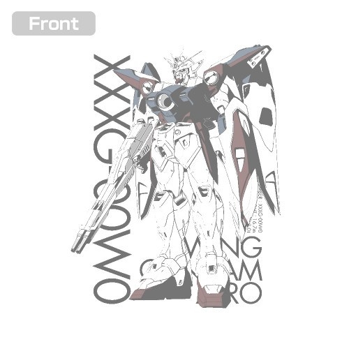 新機動戦記ガンダムW XXXG-00W0 ウイングガンダムゼロ Tシャツ/WHITE-XL Image 3 | AniSmile