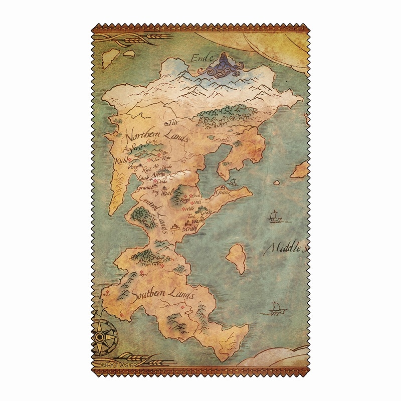 葬送のフリーレン クリーナークロス 世界地図Ver. - 官方商品图片 | AniSmile