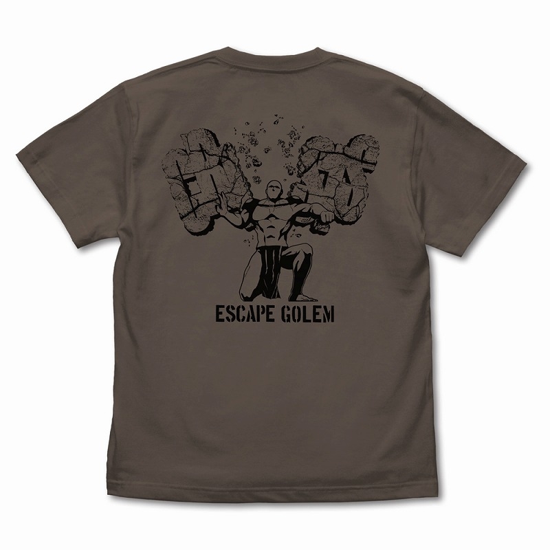 葬送のフリーレン 脱出用ゴーレム Tシャツ/CHARCOAL-S Image 2 | AniSmile