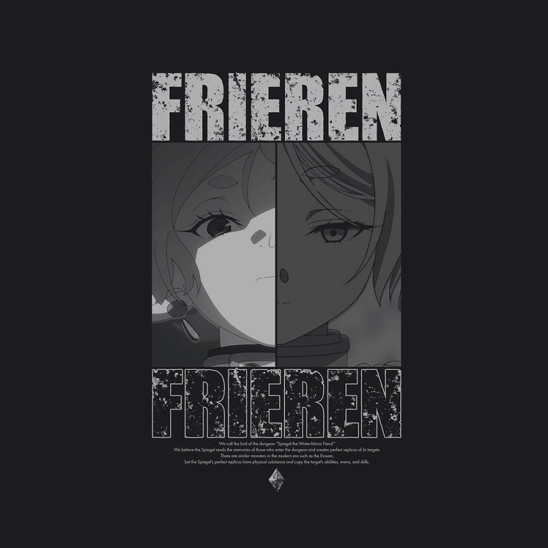 葬送のフリーレン フリーレンの複製体 Tシャツ/BLACK-L Image 2 | AniSmile