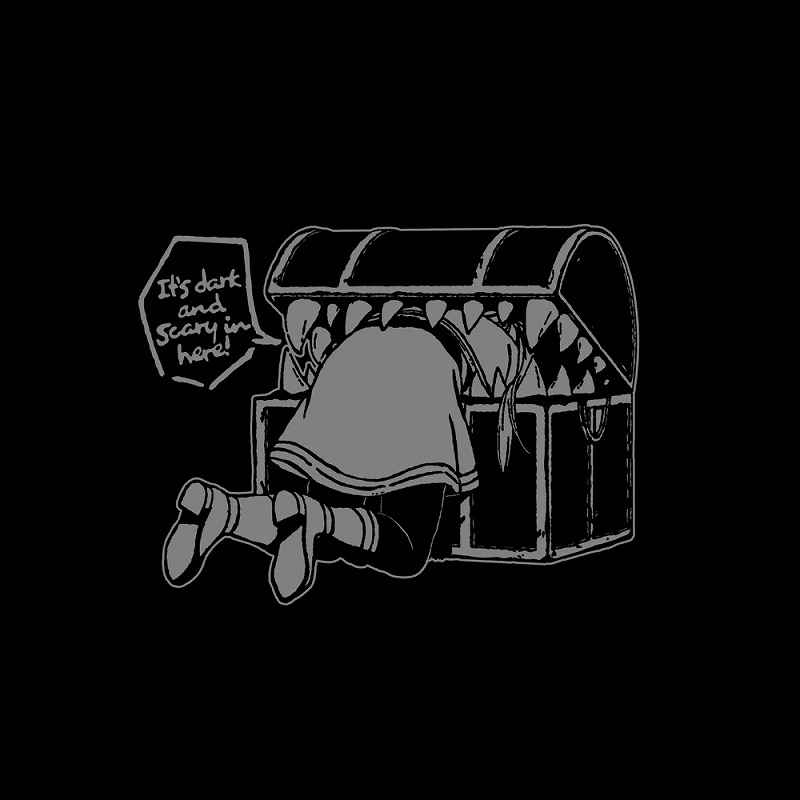 葬送のフリーレン ミミックに食べられるフリーレン エコバッグ/BLACK Image 2 | AniSmile