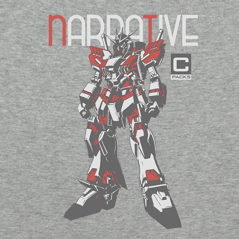 機動戦士ガンダムNT ナラティブガンダム C装備 Tシャツ/MIX GRAY-L 画像 2 | AniSmile