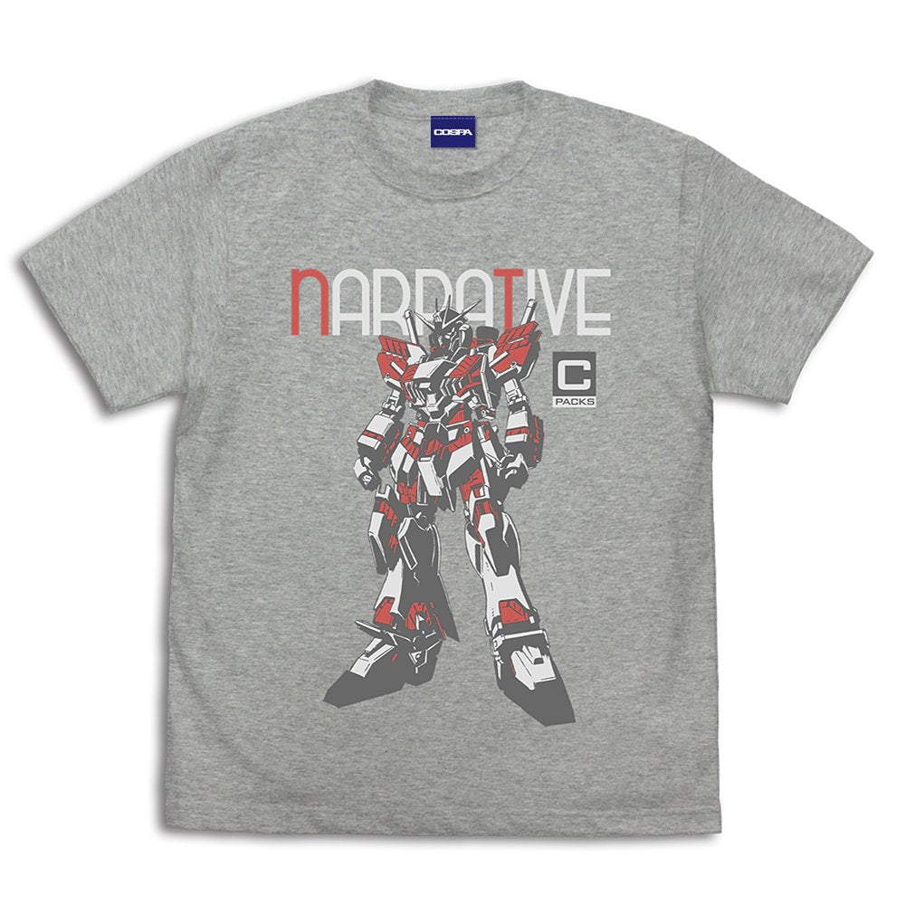 機動戦士ガンダムNT ナラティブガンダム C装備 Tシャツ/MIX GRAY-M - 官方商品图片 | AniSmile