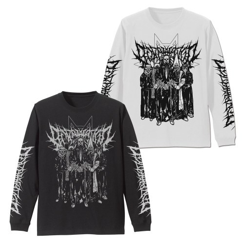 ドロヘドロ(原作版) チダルマと悪魔たちの袖リブロングスリーブTシャツ/WHITE-XL - AniSmile