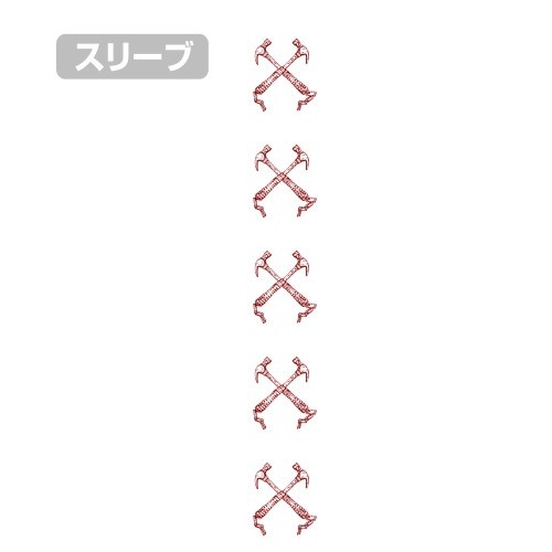 ドロヘドロ(原作版) 心 マスク 袖リブロングスリーブTシャツ/WHITE-S Image 3 | AniSmile