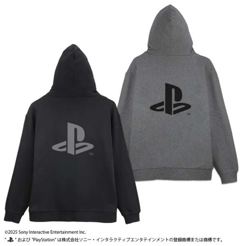 プレイステーション ジップパーカー for PlayStation Family Mark/MIX GRAY-XL - AniSmile