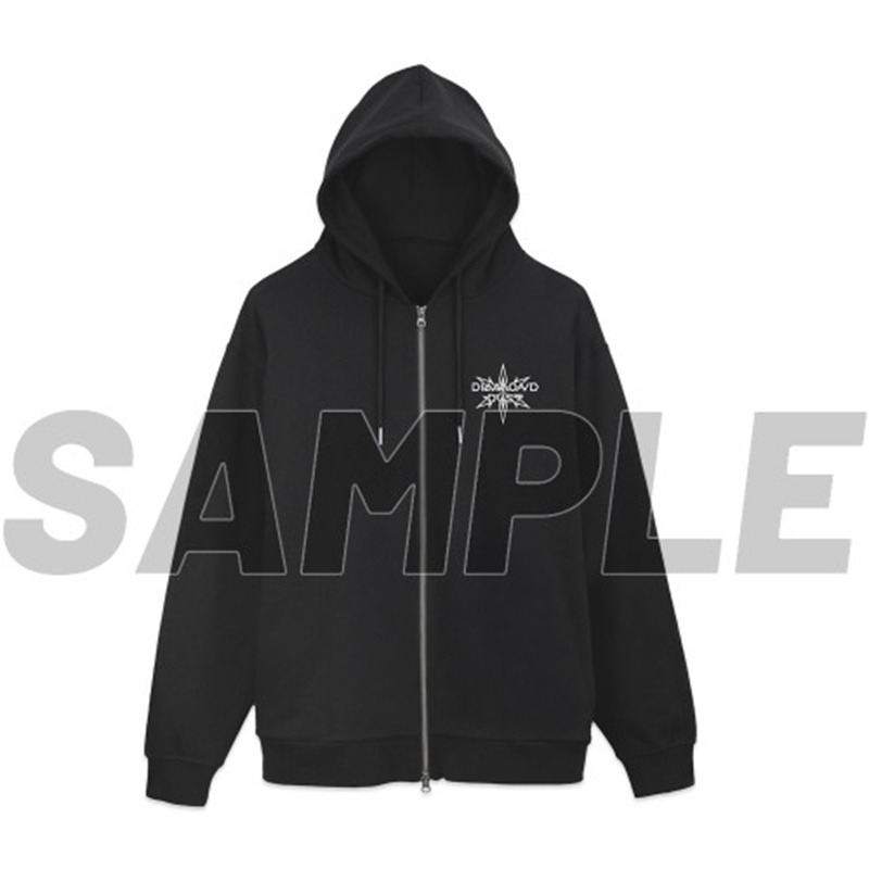 ガールズバンドクライ ダイヤモンドダスト ジップパーカー Ver.2.0/BLACK -M Image 3 | AniSmile