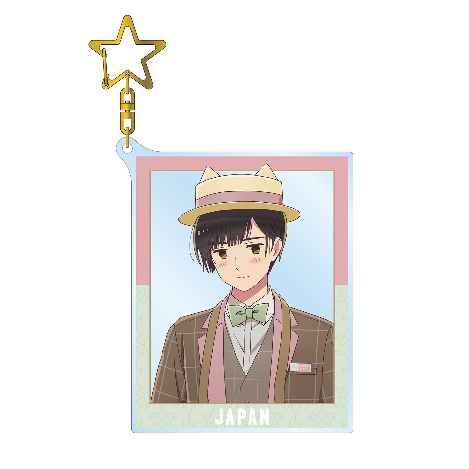 アニメ「ヘタリア World★Stars」 描き下ろしイラスト 日本 遊園地ver. BIGアクリルキーホルダー - official product image | AniSmile