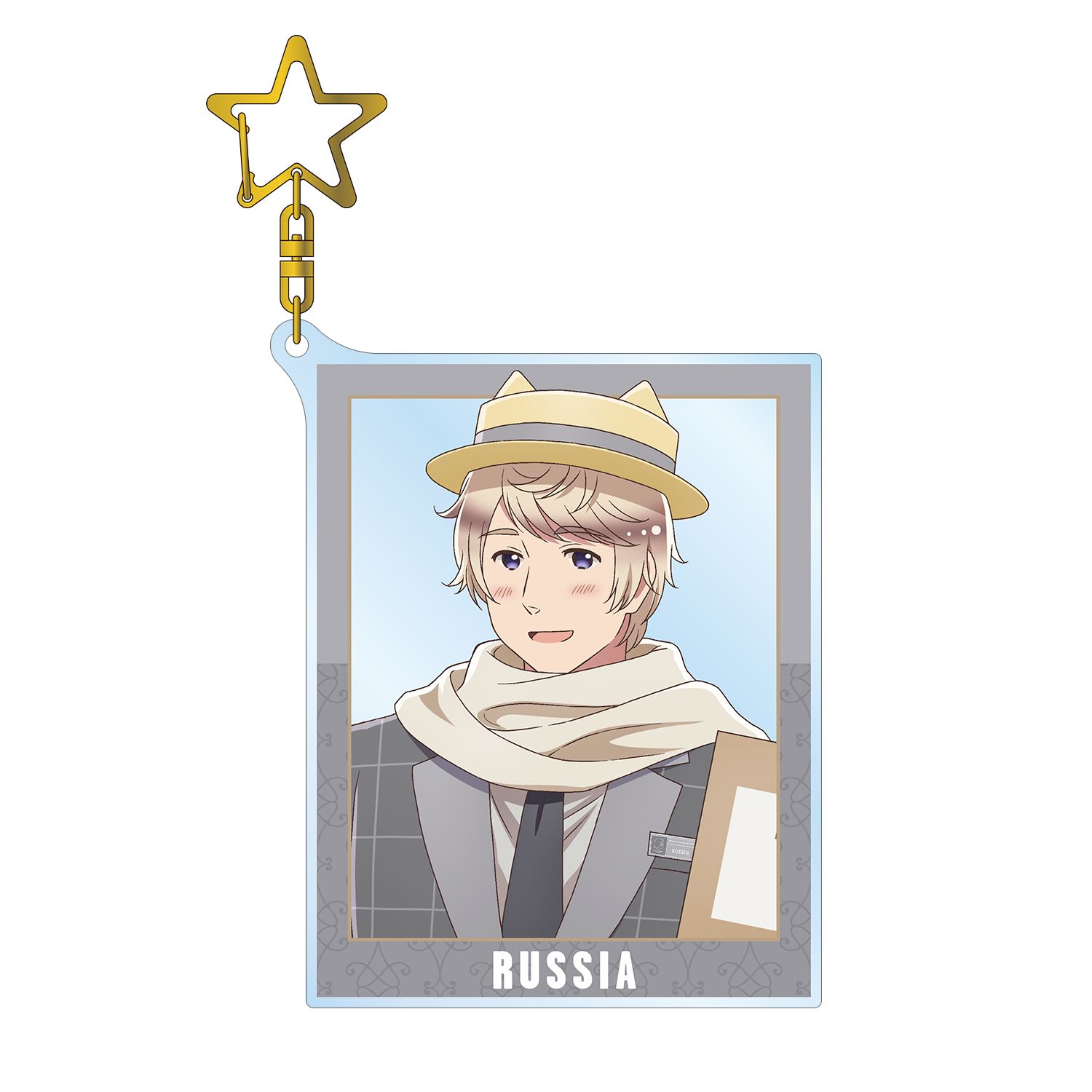 アニメ「ヘタリア World★Stars」 描き下ろしイラスト ロシア 遊園地ver. BIGアクリルキーホルダー - AniSmile