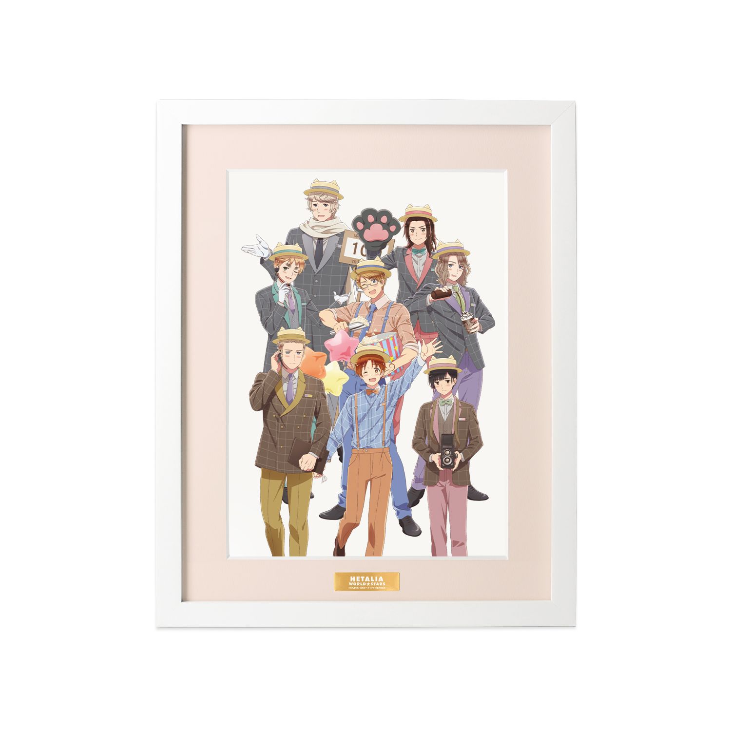 アニメ「ヘタリア World★Stars」 描き下ろしイラスト 集合 遊園地ver. キャラファイングラフ - 公式商品画像 | AniSmile