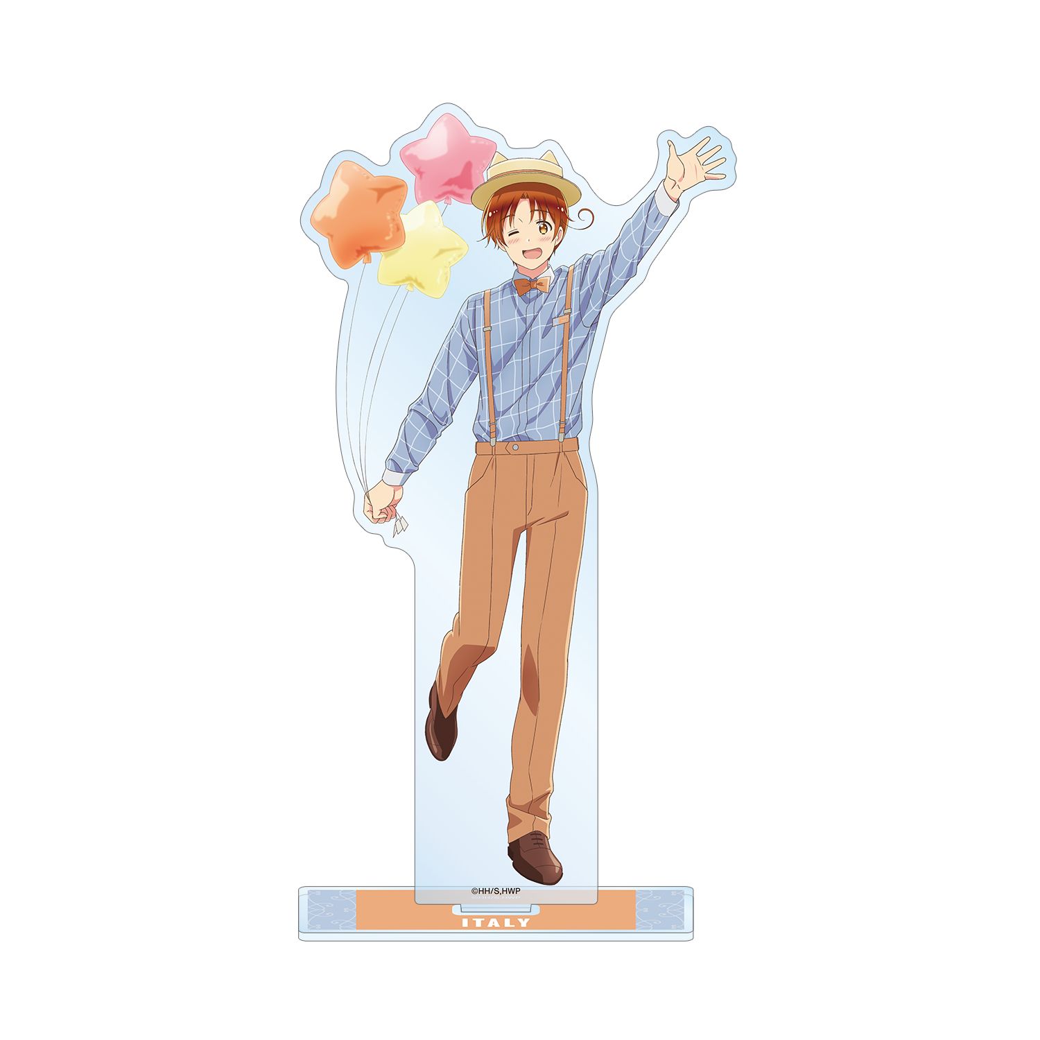 アニメ「ヘタリア World★Stars」 描き下ろしイラスト イタリア 遊園地ver. BIGアクリルスタンド - official product image | AniSmile