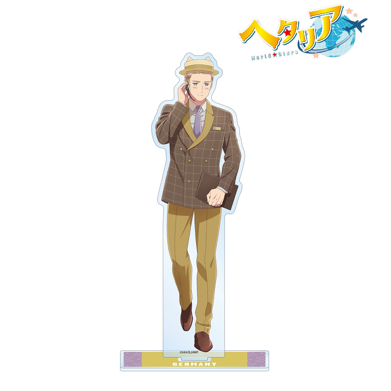 アニメ「ヘタリア World★Stars」 描き下ろしイラスト ドイツ 遊園地ver. BIGアクリルスタンド Image 2 | AniSmile