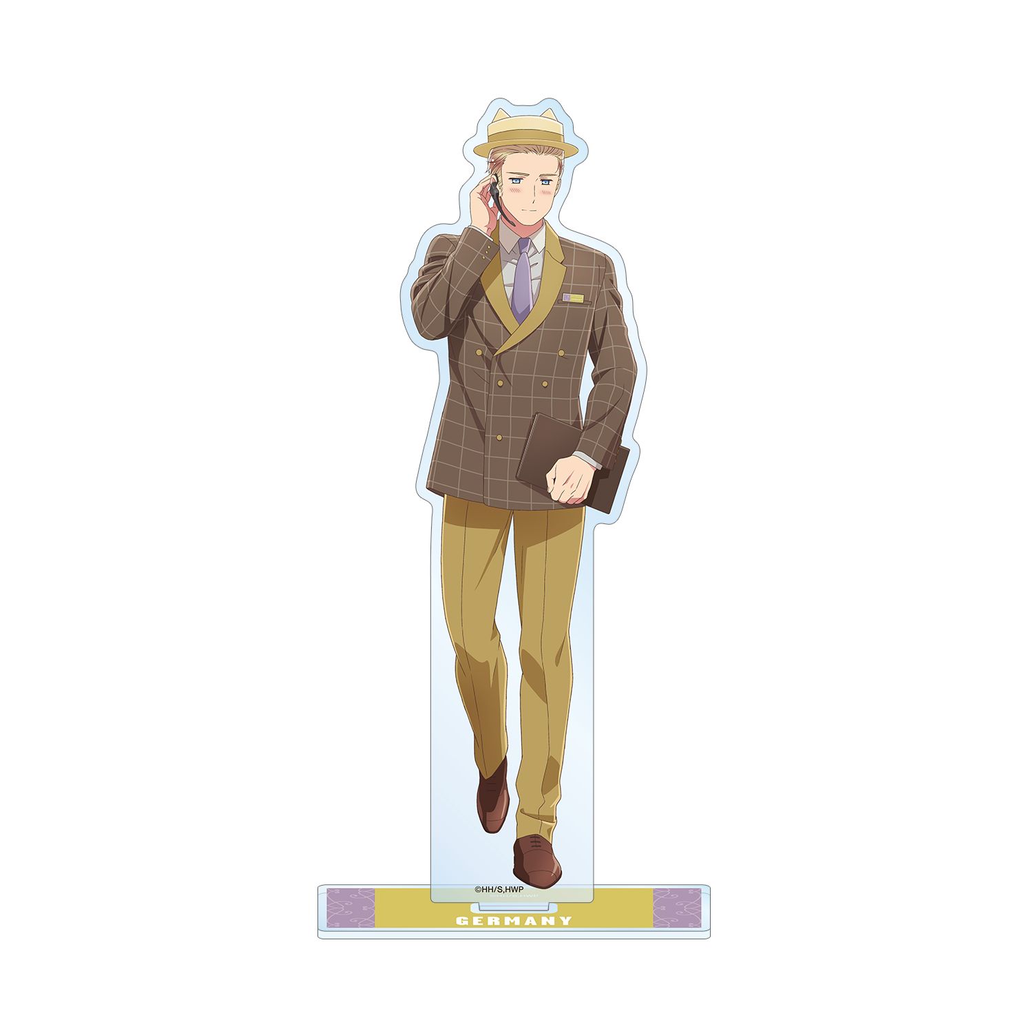 アニメ「ヘタリア World★Stars」 描き下ろしイラスト ドイツ 遊園地ver. BIGアクリルスタンド - official product image | AniSmile