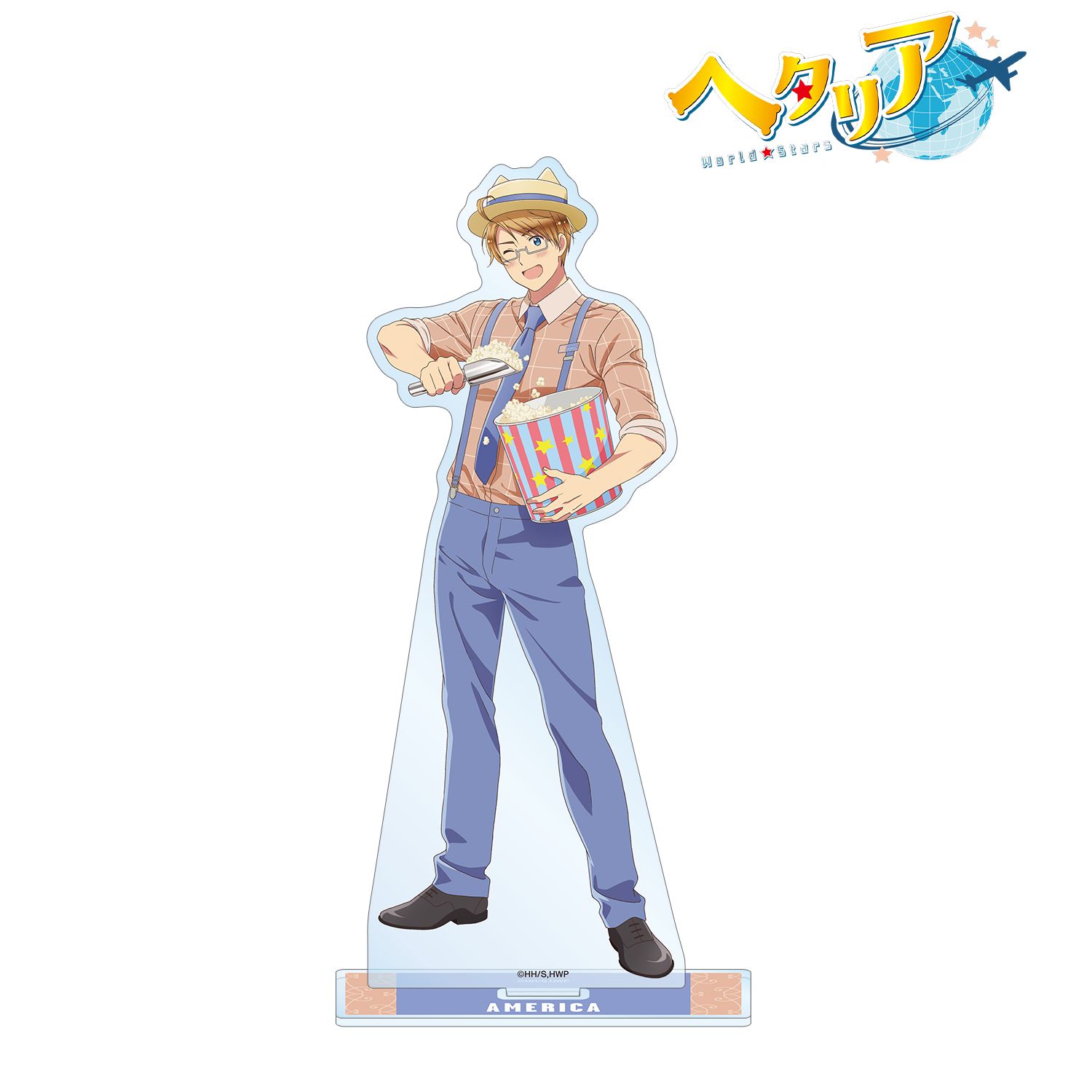 アニメ「ヘタリア World★Stars」 描き下ろしイラスト アメリカ 遊園地ver. BIGアクリルスタンド 画像 2 | AniSmile