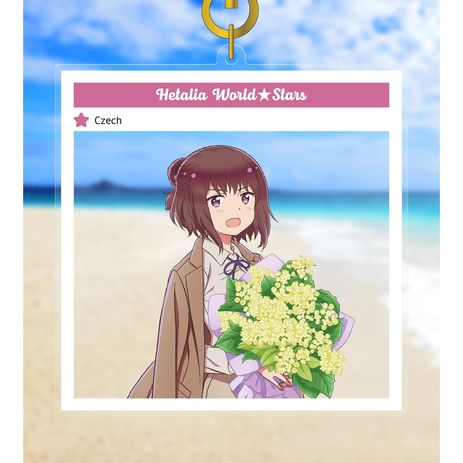 アニメ「ヘタリア World★Stars」 チェコ フォトフレーム風BIGアクリルキーホルダー 画像 3 | AniSmile