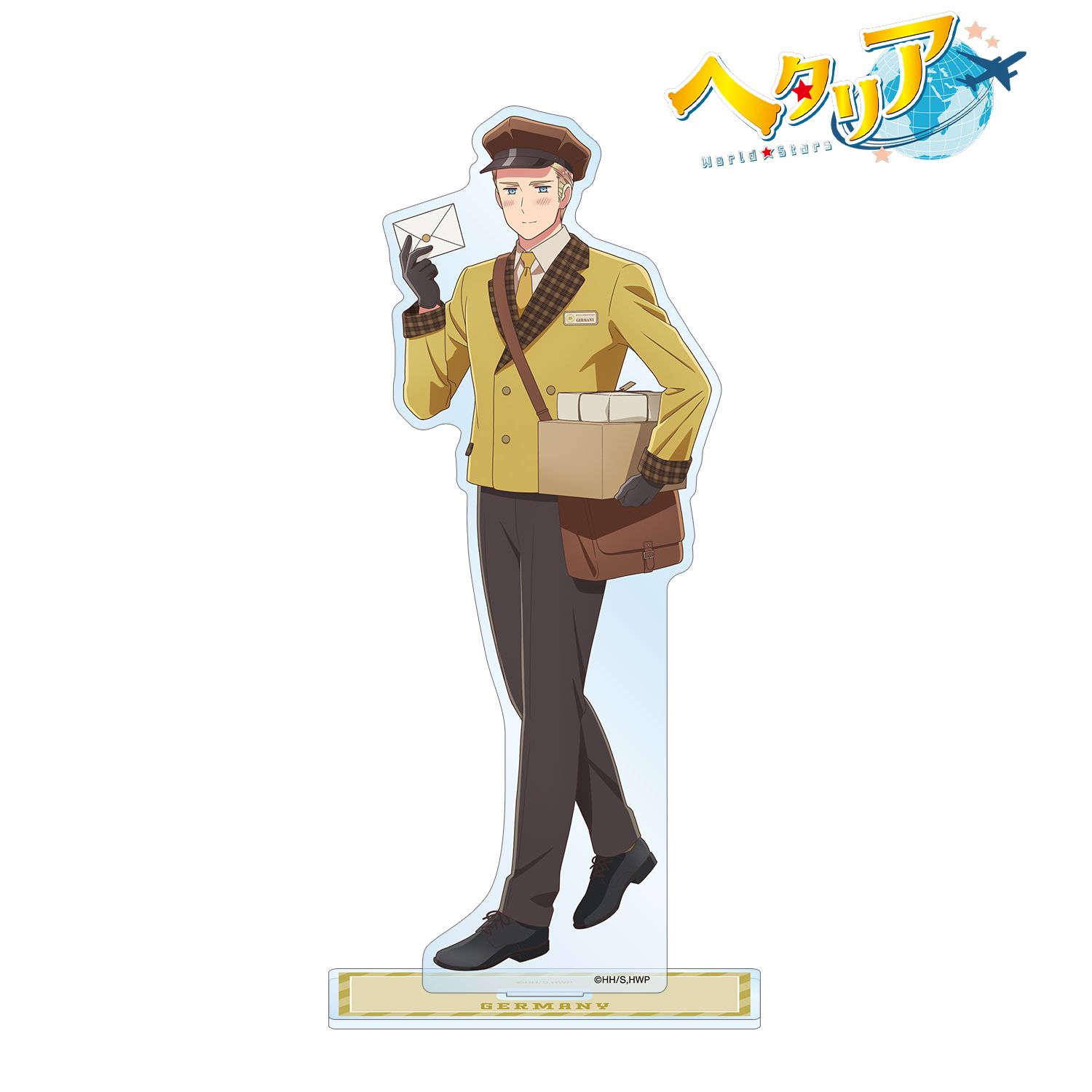 アニメ「ヘタリア World★Stars」 描き下ろし ドイツ 郵便屋ver. BIGアクリルスタンド Image 2 | AniSmile