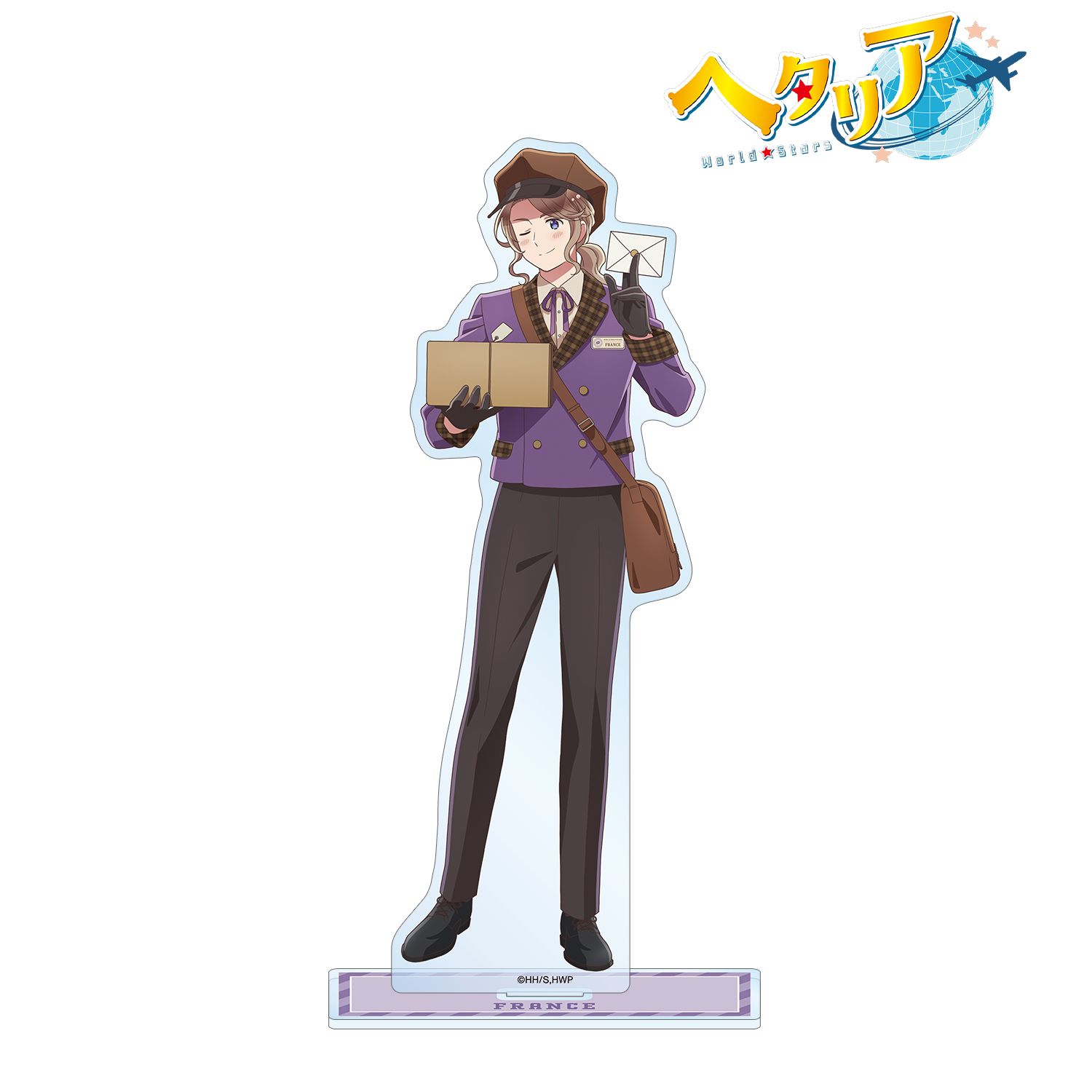 アニメ「ヘタリア World★Stars」 描き下ろし フランス 郵便屋ver. BIGアクリルスタンド Image 2 | AniSmile