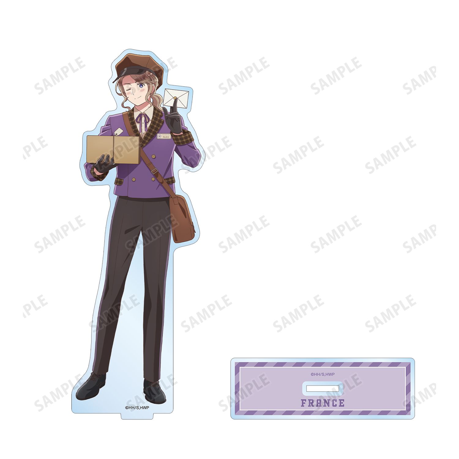 アニメ「ヘタリア World★Stars」 描き下ろし フランス 郵便屋ver. BIGアクリルスタンド Image 3 | AniSmile