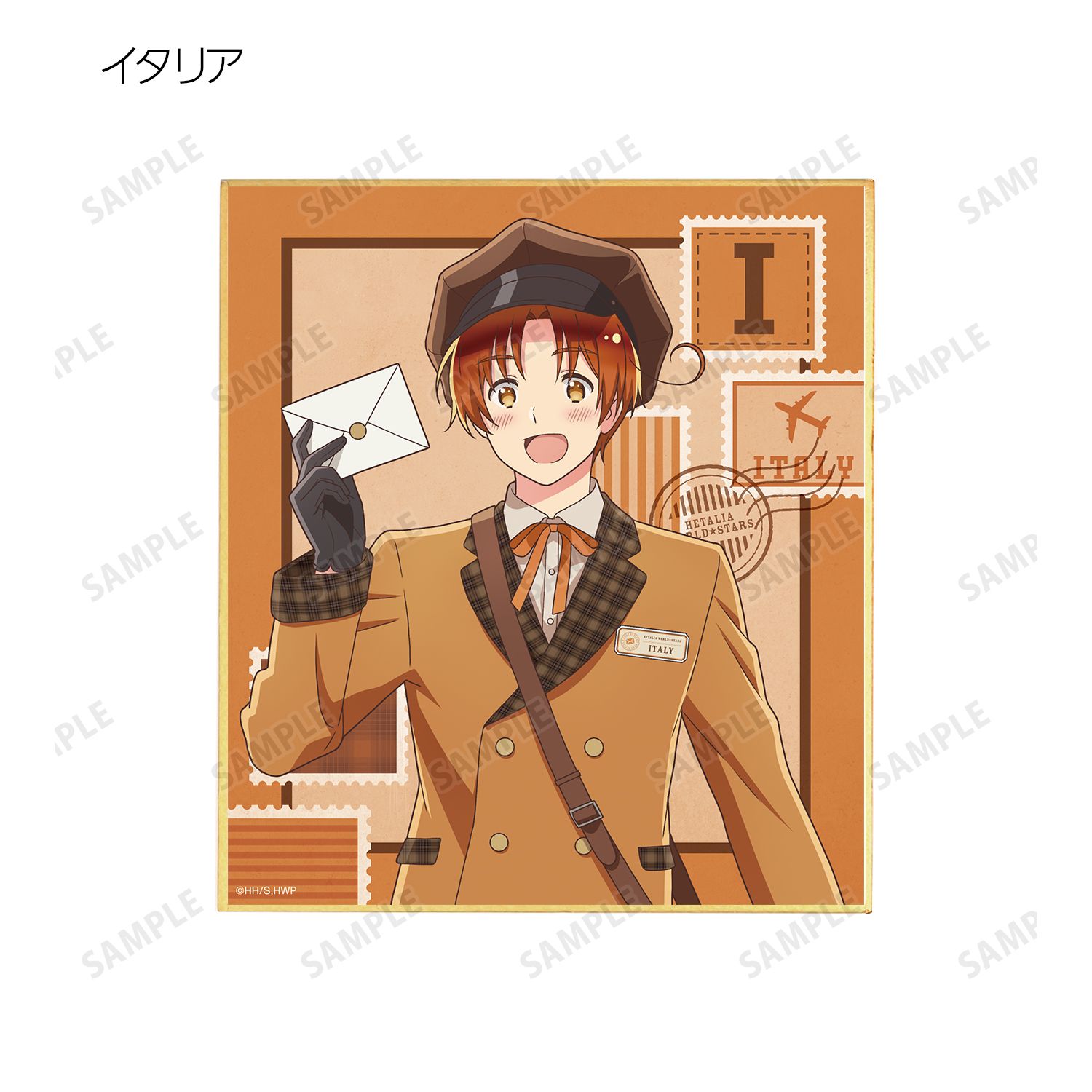 アニメ「ヘタリア World★Stars」 描き下ろし 郵便屋ver. トレーディングミニ色紙(単位/単品) 画像 3 | AniSmile