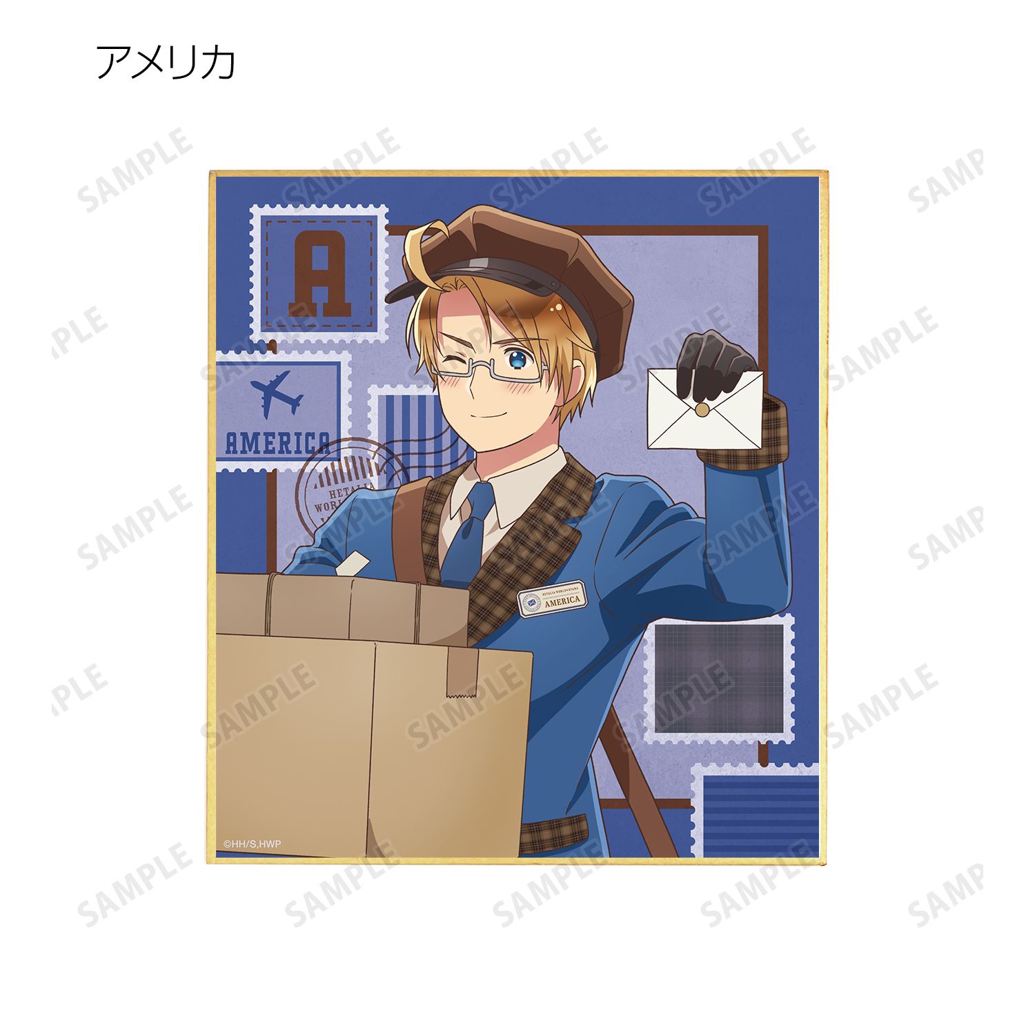 アニメ「ヘタリア World★Stars」 描き下ろし 郵便屋ver. トレーディングミニ色紙(単位/単品) 画像 6 | AniSmile