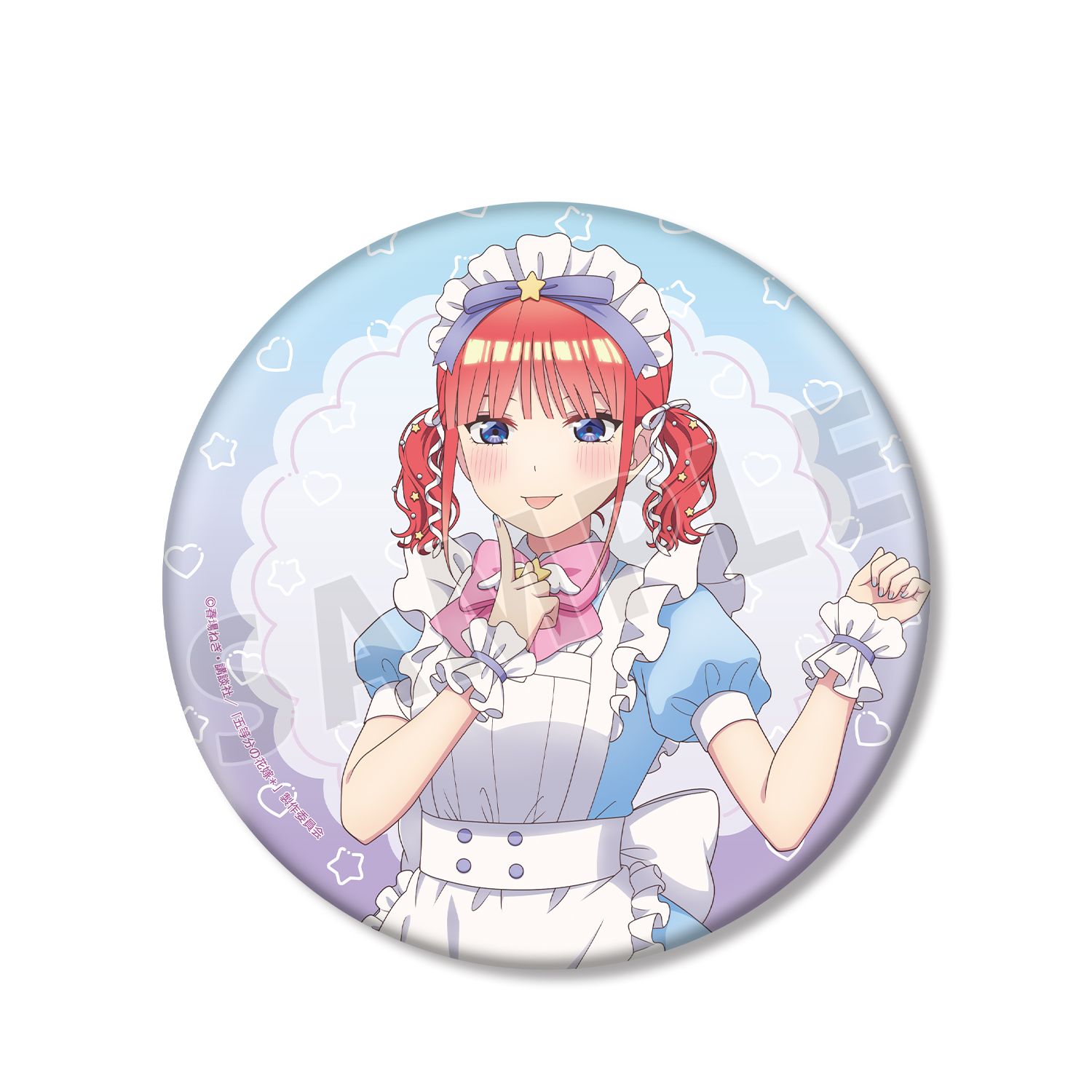 五等分の花嫁* 描き下ろし 中野二乃 メルヘンメイドver. BIG缶バッジ - AniSmile