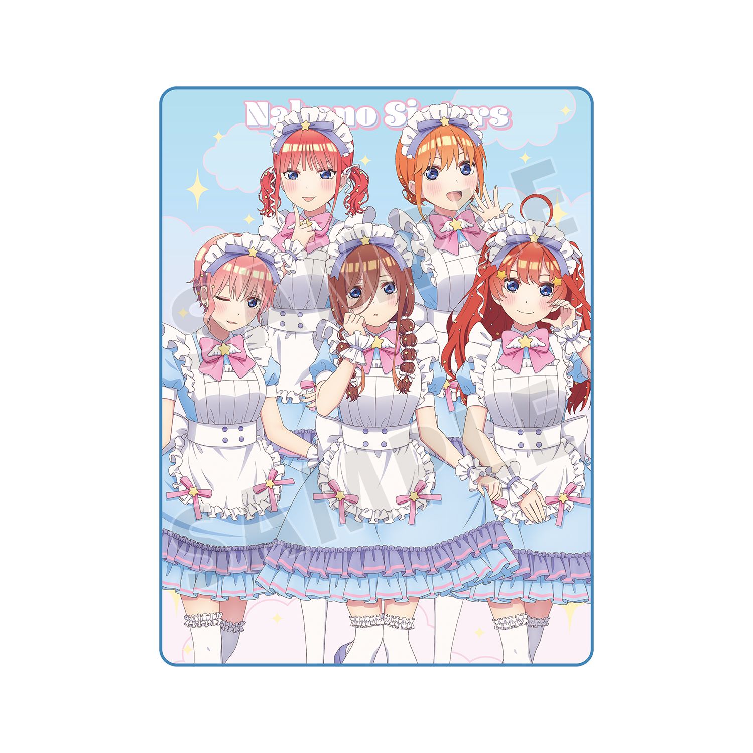 五等分の花嫁* 描き下ろし 集合 メルヘンメイドver. 超特大ブランケット - AniSmile