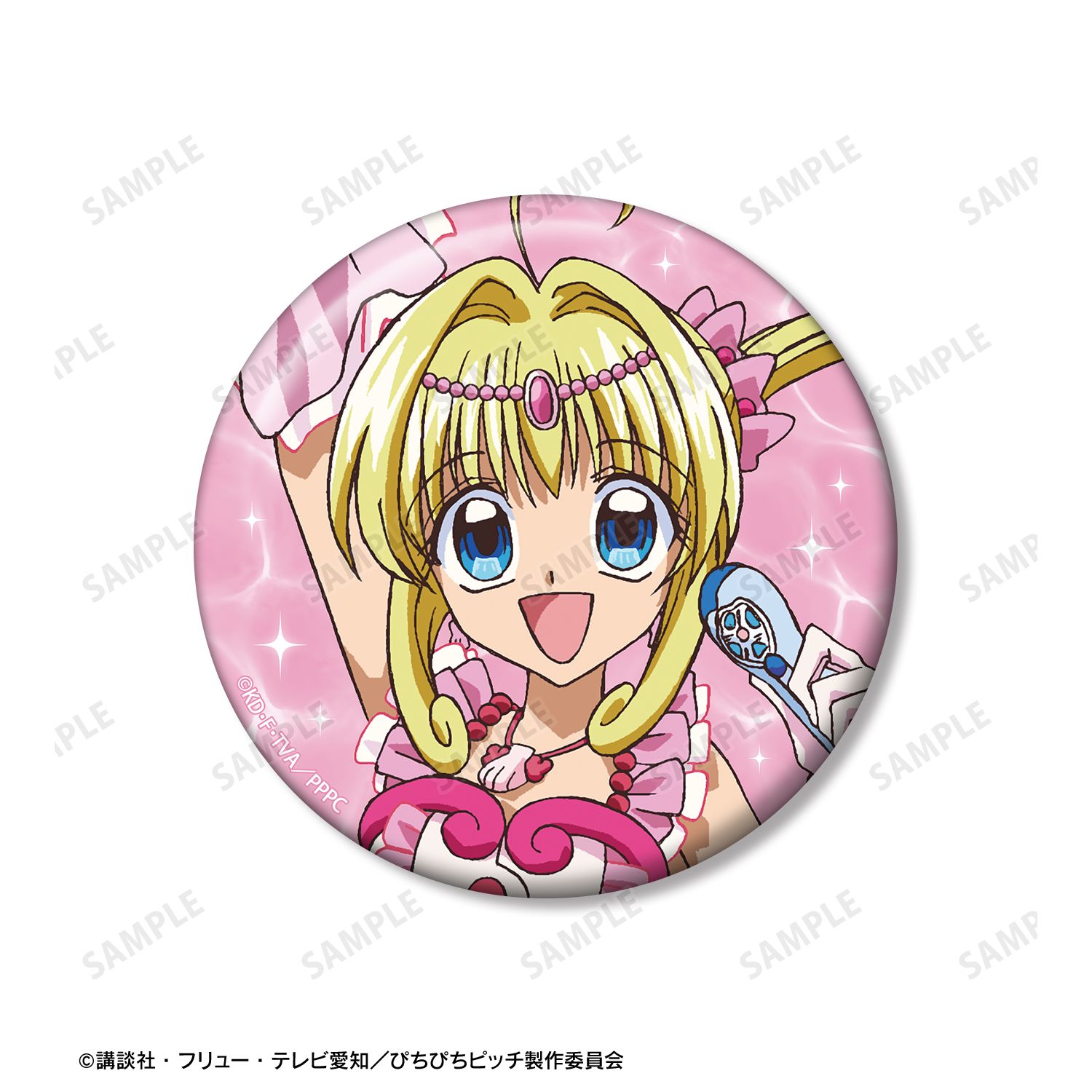 アニメ「ぴちぴちピッチ」 るちあ 75mm推しゴト缶バッジセット Image 3 | AniSmile