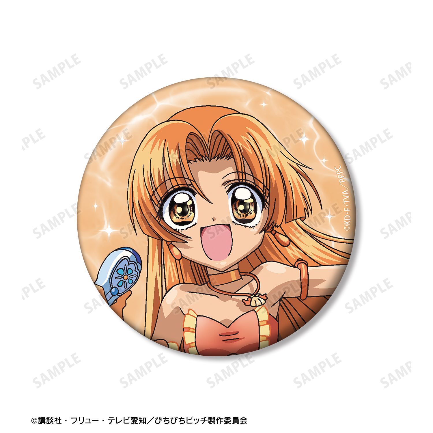 アニメ「ぴちぴちピッチ」 星羅 75mm推しゴト缶バッジセット Image 3 | AniSmile