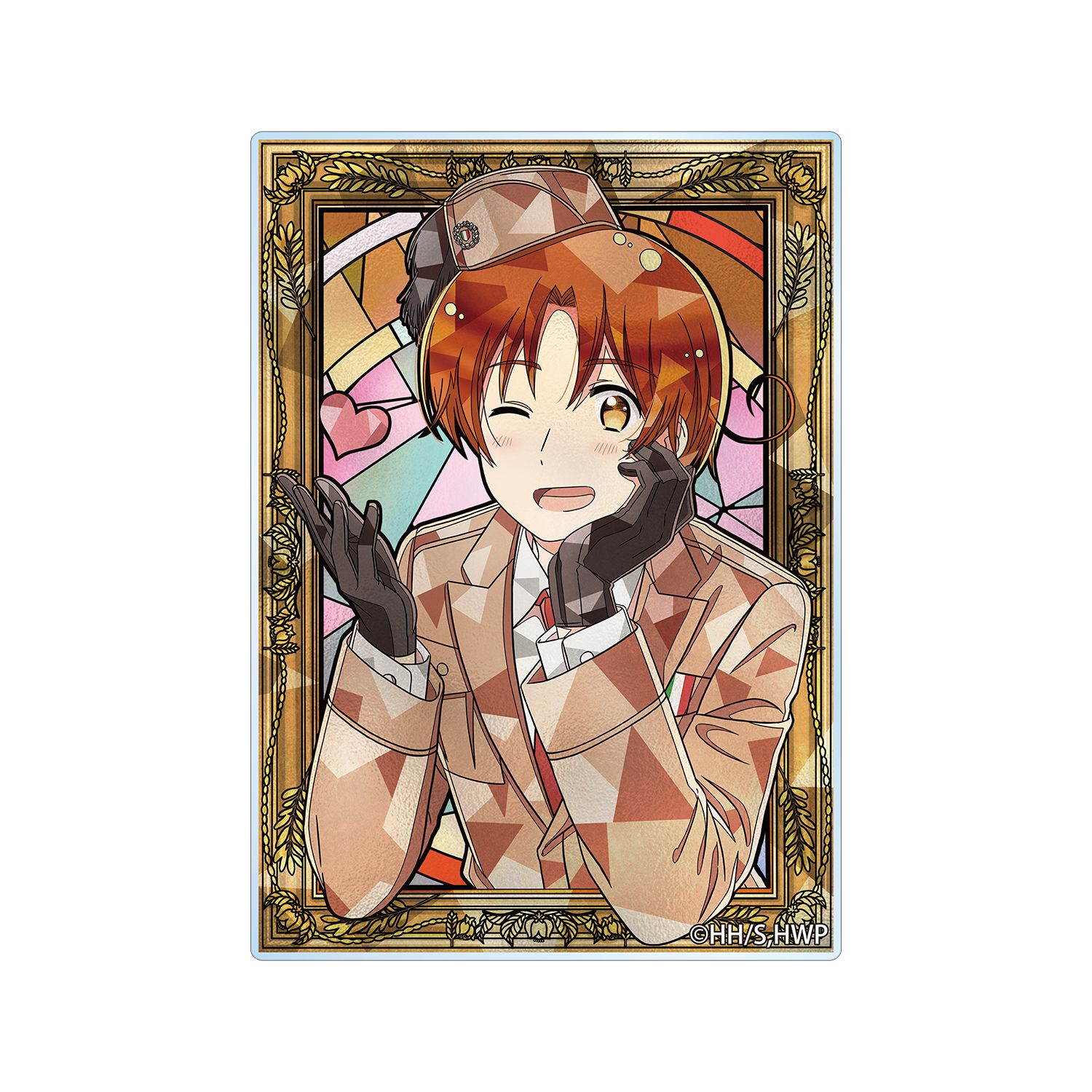 アニメ「ヘタリア World★Stars」 イタリア Aure Glass アクリルカード - 公式商品画像 | AniSmile