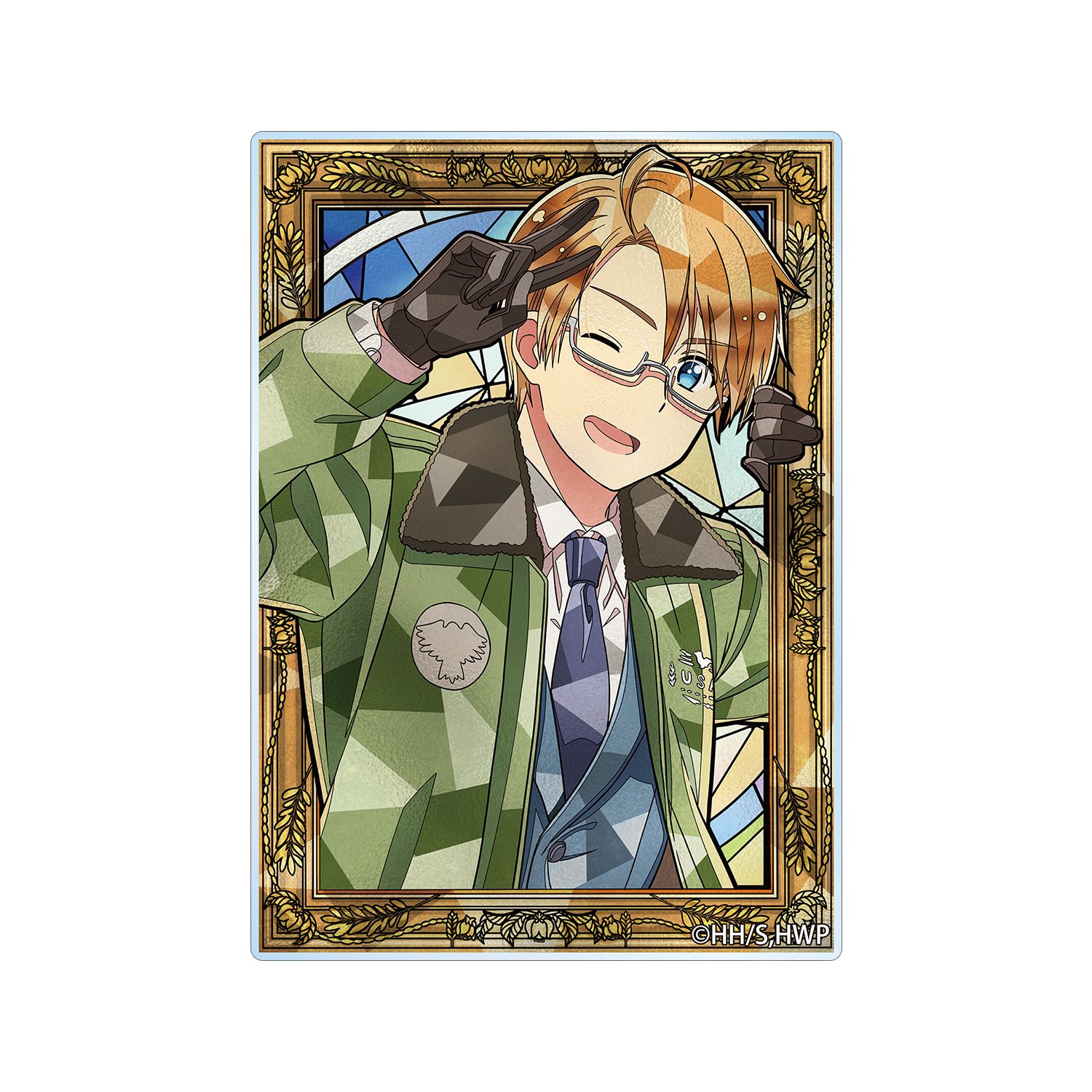 アニメ「ヘタリア World★Stars」 アメリカ Aure Glass アクリルカード - 公式商品画像 | AniSmile
