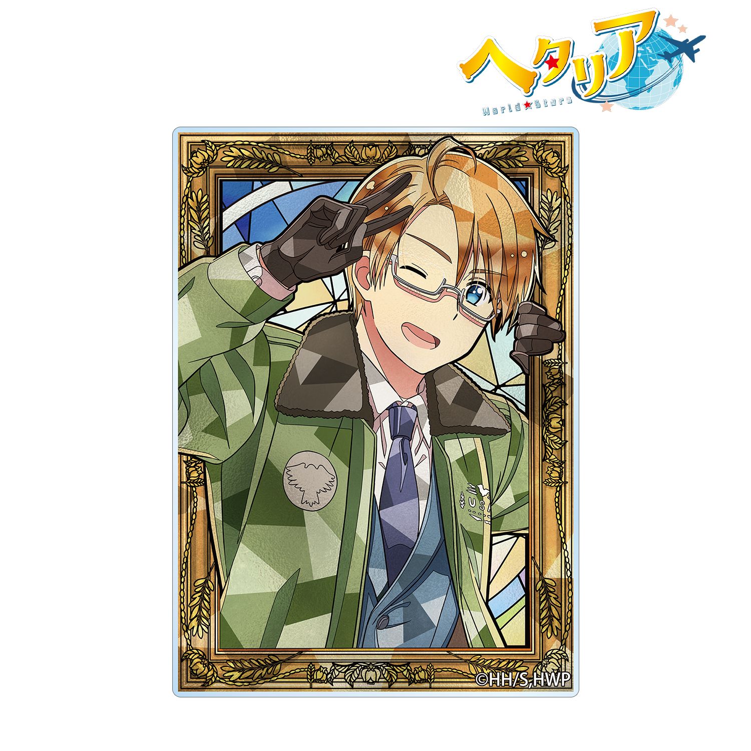 アニメ「ヘタリア World★Stars」 アメリカ Aure Glass アクリルカード 画像 3 | AniSmile