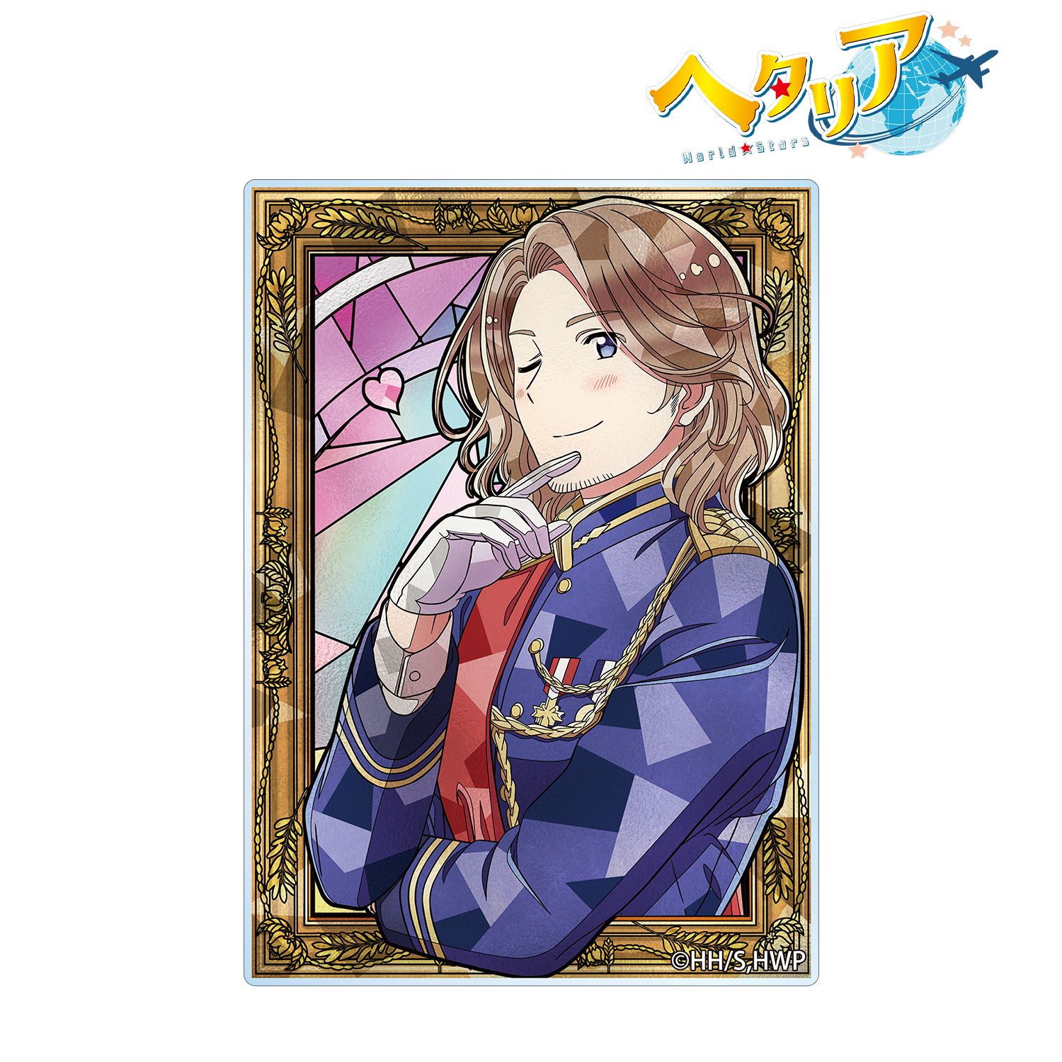 アニメ「ヘタリア World★Stars」 フランス Aure Glass アクリルカード 画像 2 | AniSmile