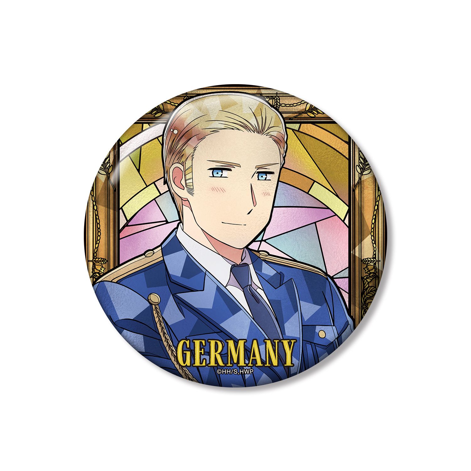 アニメ「ヘタリア World★Stars」 ドイツ Aure Glass 100mm缶バッジ - 公式商品画像 | AniSmile
