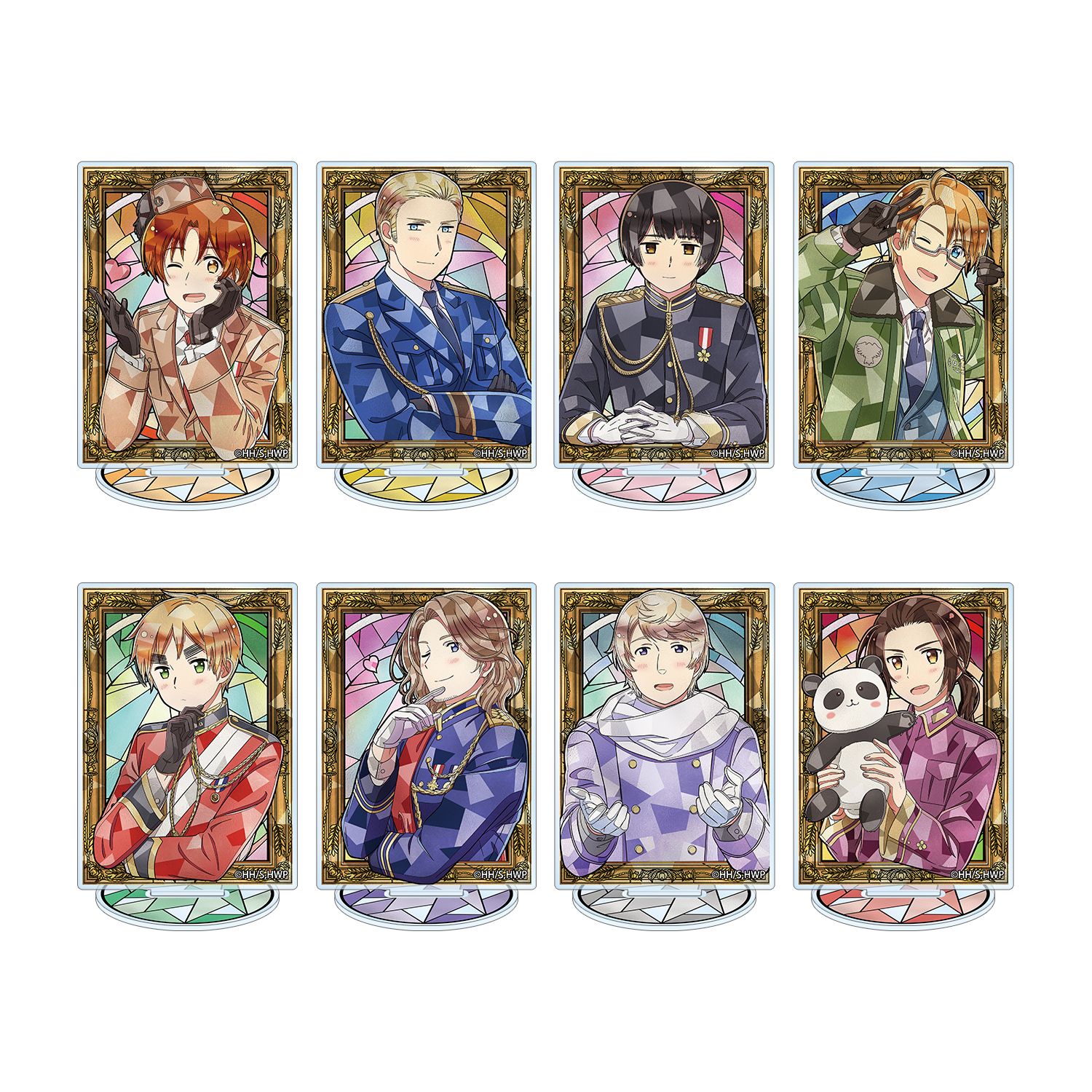 アニメ「ヘタリア World★Stars」 トレーディング Aure Glass アクリルスタンド(単位/単品) - AniSmile