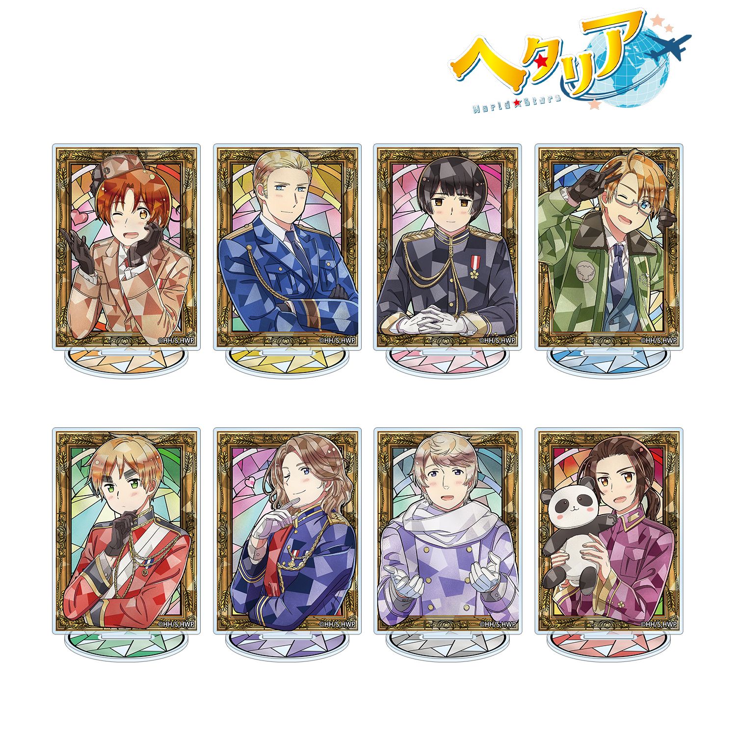 アニメ「ヘタリア World★Stars」 トレーディング Aure Glass アクリルスタンド(単位/単品) Image 3 | AniSmile