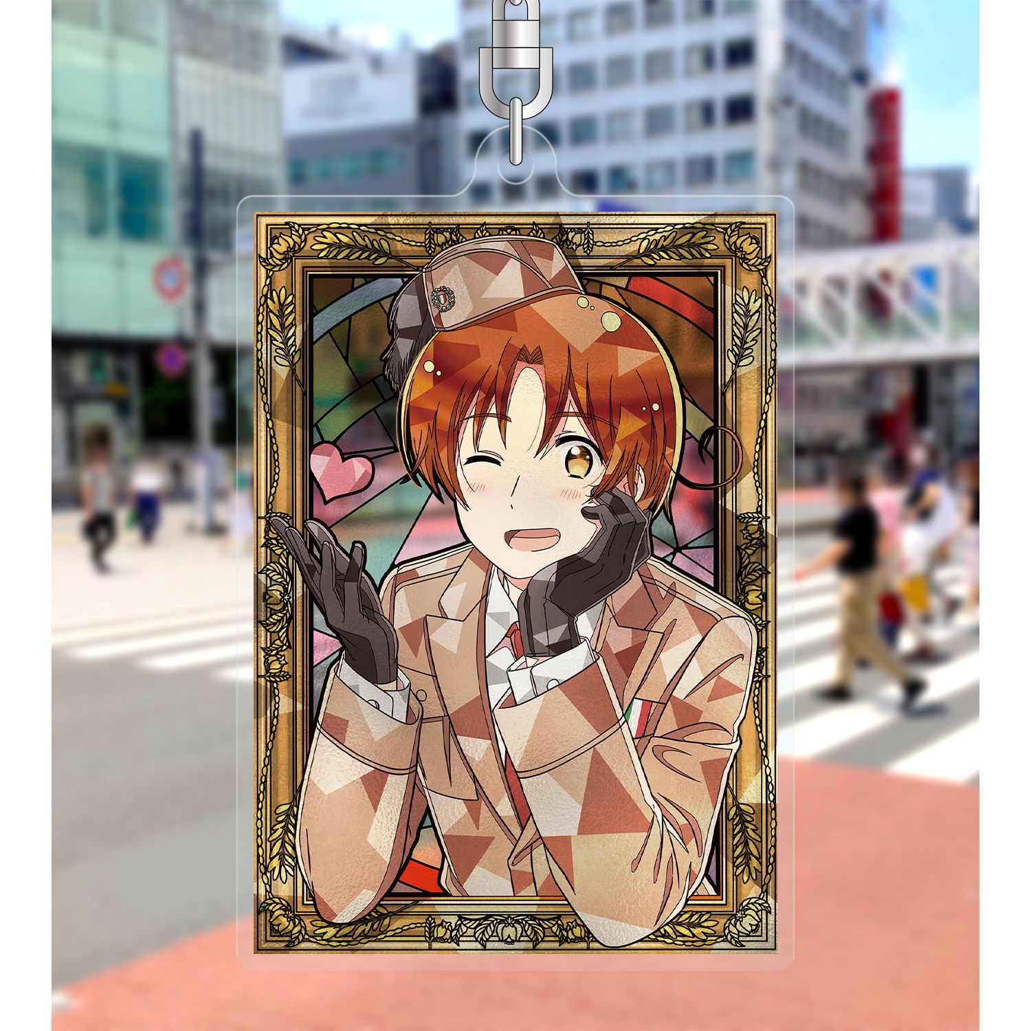 アニメ「ヘタリア World★Stars」 イタリア Aure Glass アクリルキーホルダー 画像 3 | AniSmile