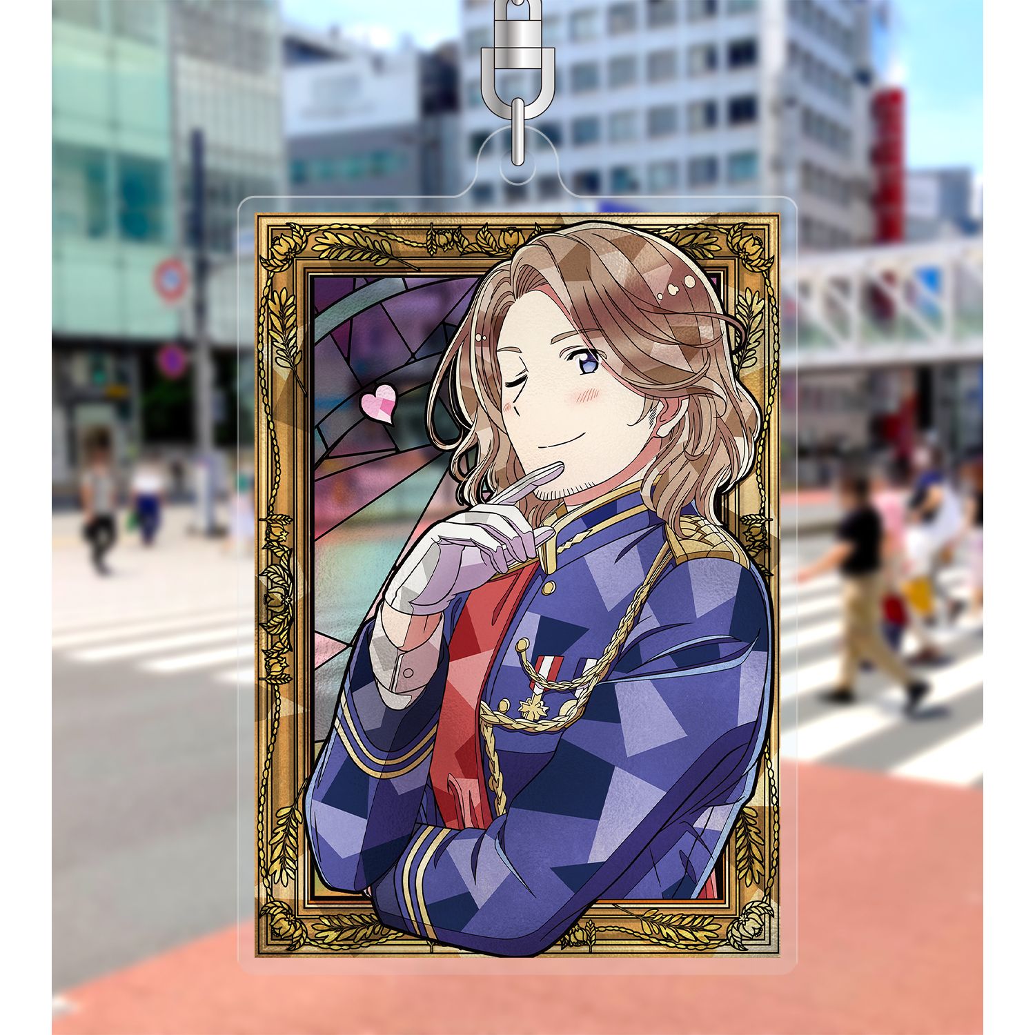 アニメ「ヘタリア World★Stars」 フランス Aure Glass アクリルキーホルダー 画像 3 | AniSmile