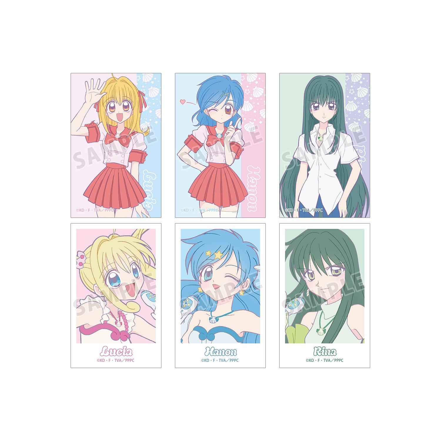 アニメ「ぴちぴちピッチ」 イラストカード6枚セット vol.2 - AniSmile