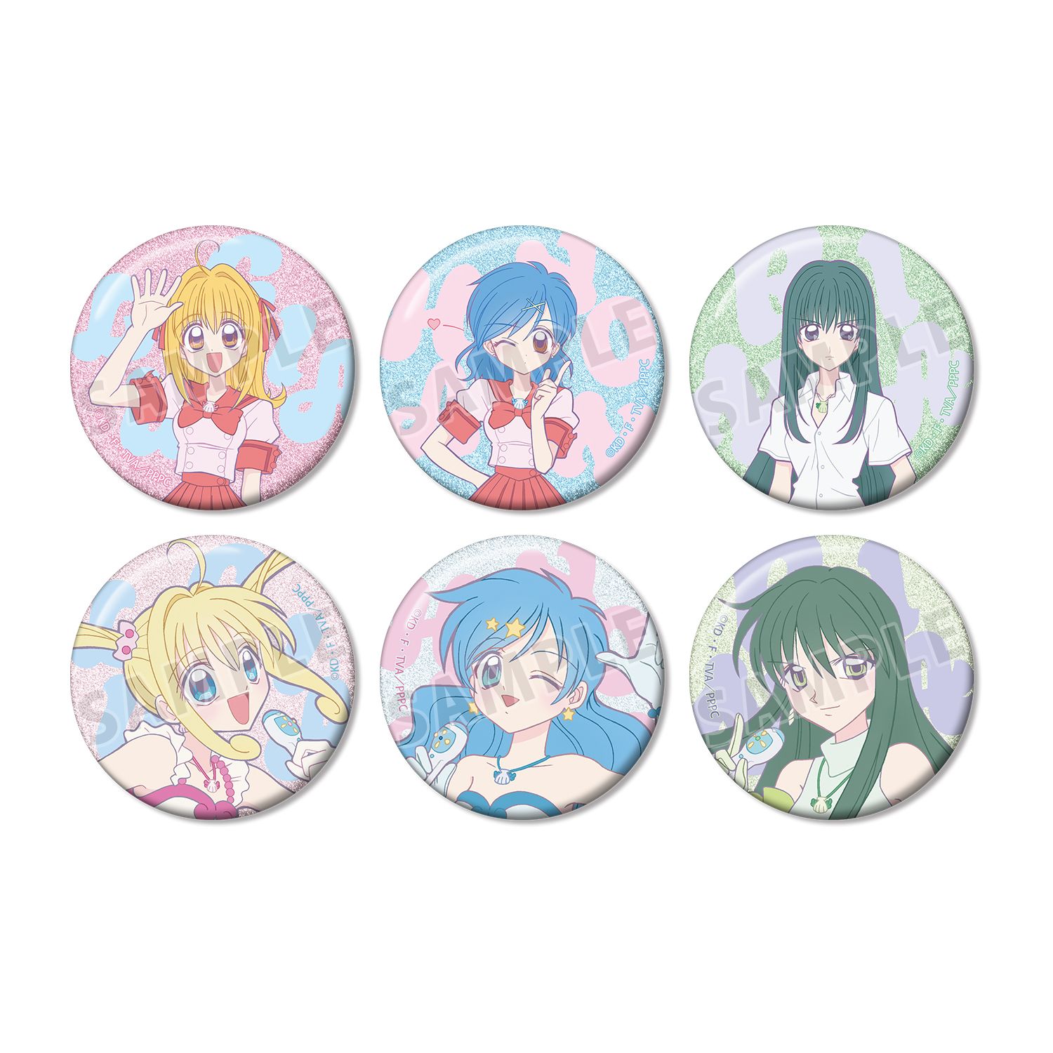アニメ「ぴちぴちピッチ」 トレーディンググリッター缶バッジ vol.2(単位/単品) - AniSmile