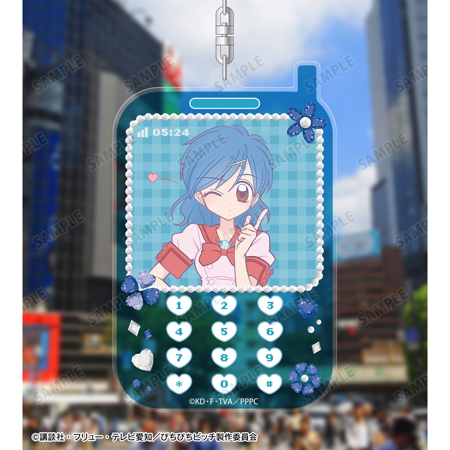 アニメ「ぴちぴちピッチ」 宝生 波音 BIGアクリルキーホルダー Image 3 | AniSmile